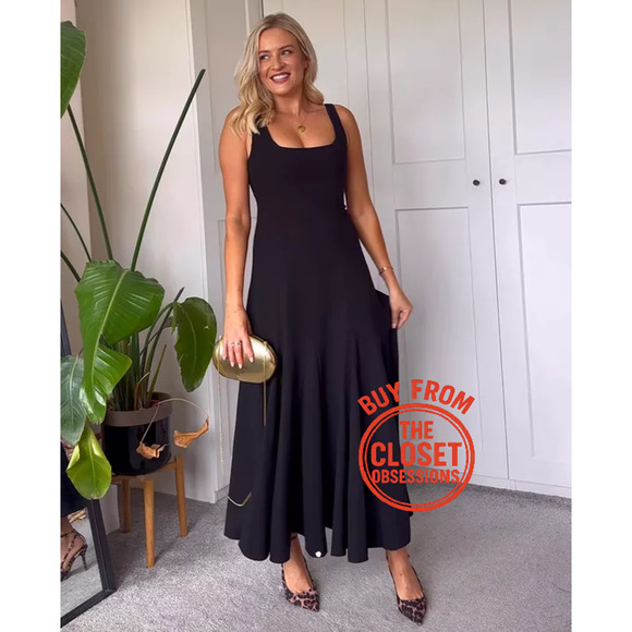 RARE!!! ZARA A-Line Midi Dress NWT - Picture 12 of 16